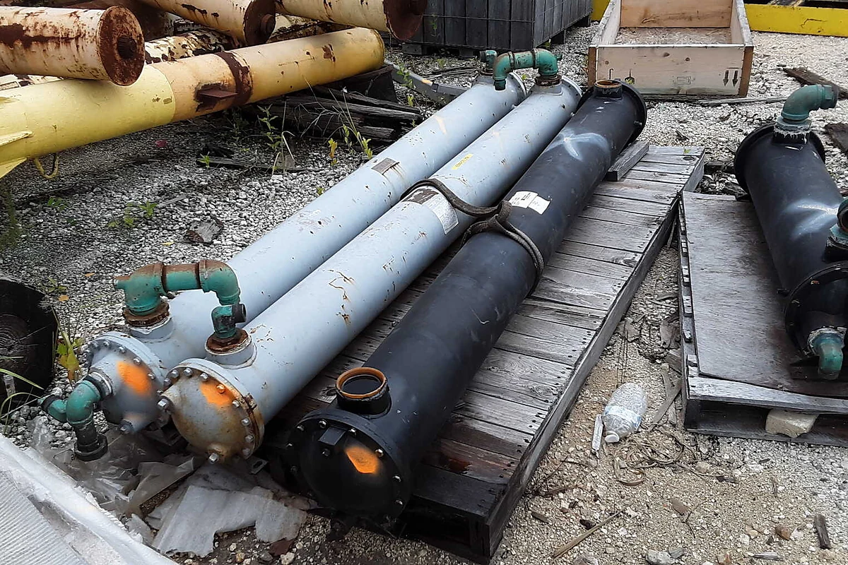 Industrial heat exchangers pipe sections and mechanical parts
